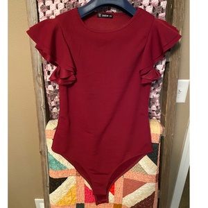 Maroon bodysuit